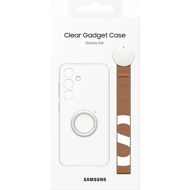 Coque avec support amovible pour Samsung Galaxy S24 Transparent