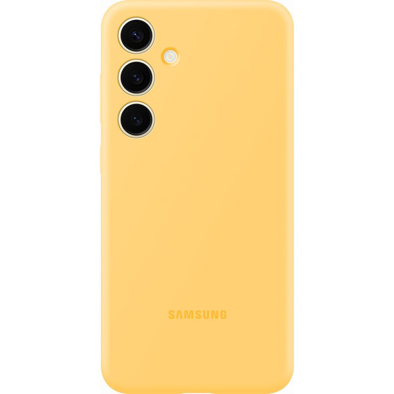 Coque en silicone pour Samsung Galaxy S24+ Jaune