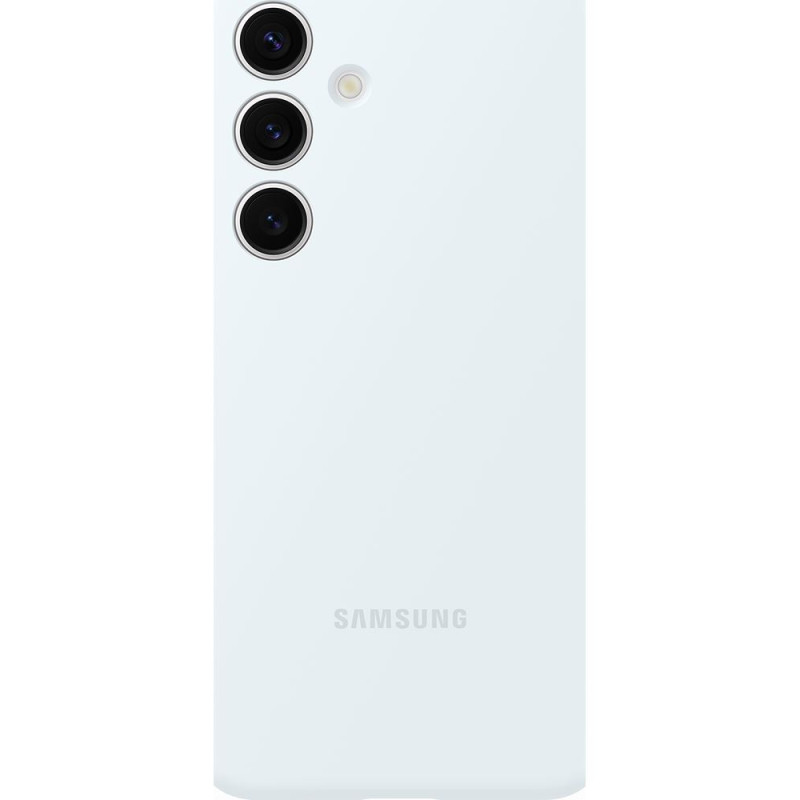 Coque en silicone pour Samsung Galaxy S24 Gris Clair