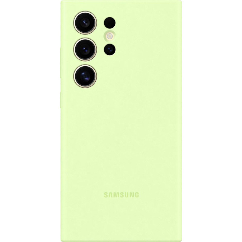 Coque en silicone pour Samsung Galaxy S24 Ultra Vert Clair