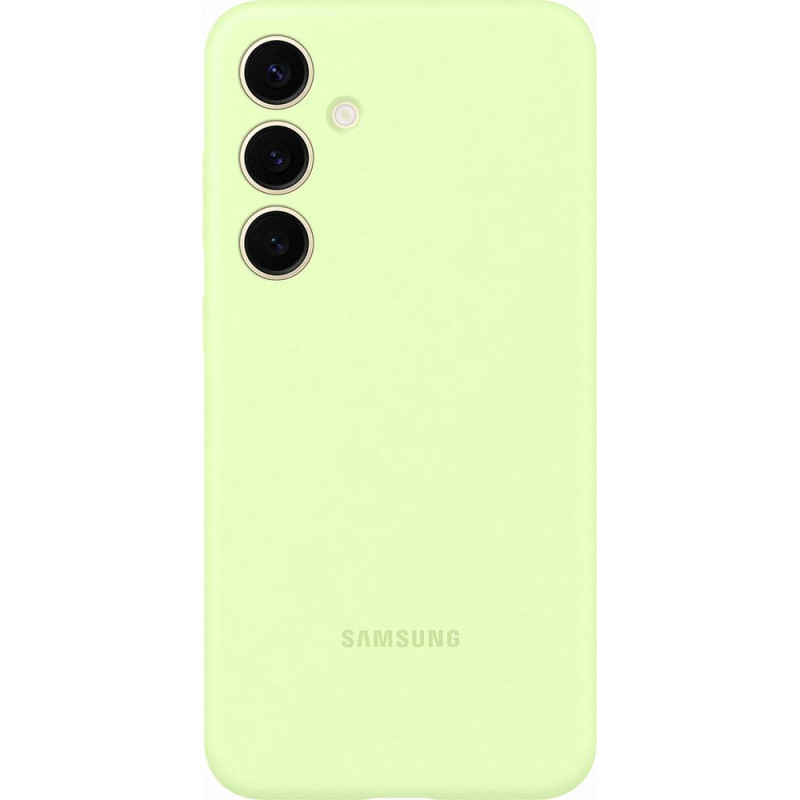 Coque en silicone pour Samsung Galaxy S24+ Vert Clair