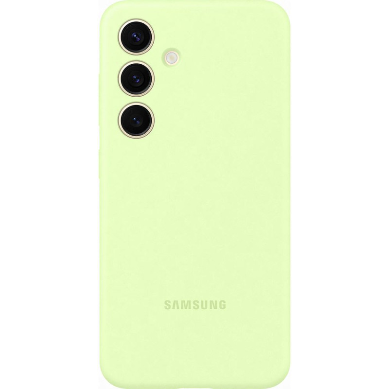 Coque en silicone pour Samsung Galaxy S24 Vert Clair