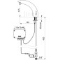 Mitigeur de lavabo automatique TEMPOMATIC MIX 2 sur vasque alimentation secteur 230 12 V DELABIE 494000