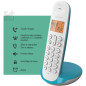 Téléphone fixe sans fil - LOGICOM - DECT ILOA 150 SOLO - Turquoise - Sans répondeur
