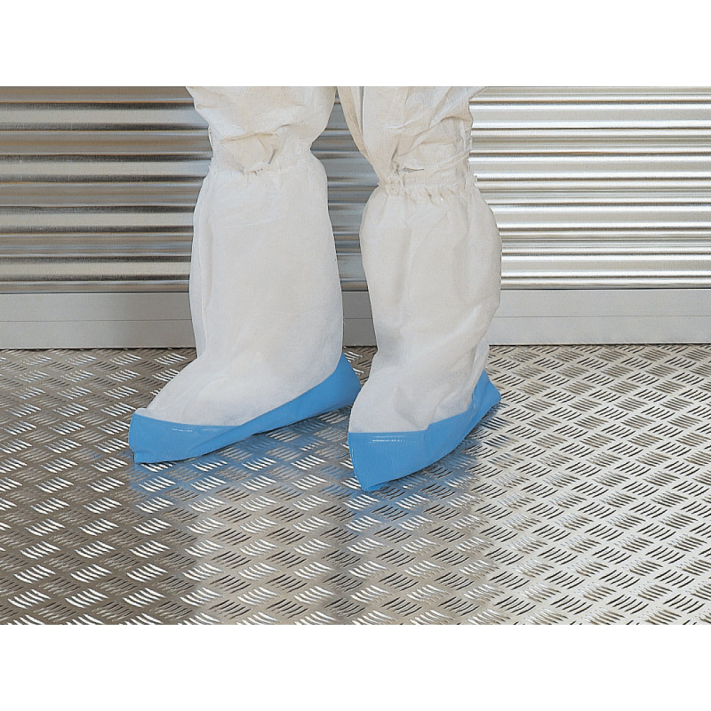 Carton 100 paires sur chaussure jetable anti dérapante en polypropylène TU SEGETEX EIF SB816