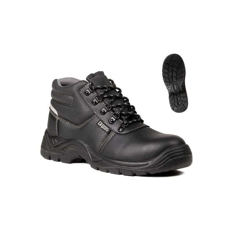 Chaussures de sécurité hautes en cuir pleine fleur AGATE II S3 SRC noir P43 COVERGUARD 9AGH010043