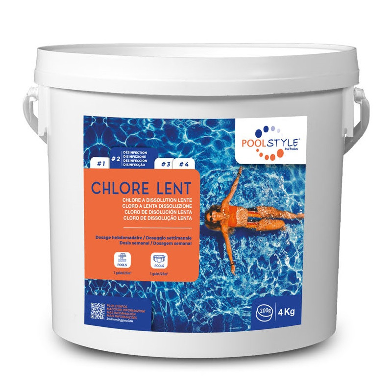 Chlore lent en galet 4kg POOLSTYLE PSL 500 0002