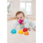 6 balles sensorielles - INFANTINO - Jouet pour bébé - Couleur bleu - Plastique souple