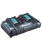 Pack Energie 4 batteries 18 V 6 Ah BL1860B + chargeur double DC18RD en coffret MAKPAC III MAKITA 198091 4