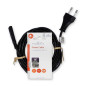 Câble d'alimentation 3.00 m | IEC-320-C7 | Droit | Droit | Plaqué nicke NEDIS - CEGL11040BK30