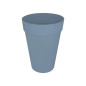 ELHO Loft Urban Pot de fleurs rond Haut 35 - Bleu - Ø 34 x H 45 cm - extérieur - 100% recyclé