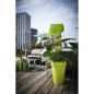 ELHO Loft Urban Pot de fleurs rond Haut 35 - Bleu - Ø 34 x H 45 cm - extérieur - 100% recyclé