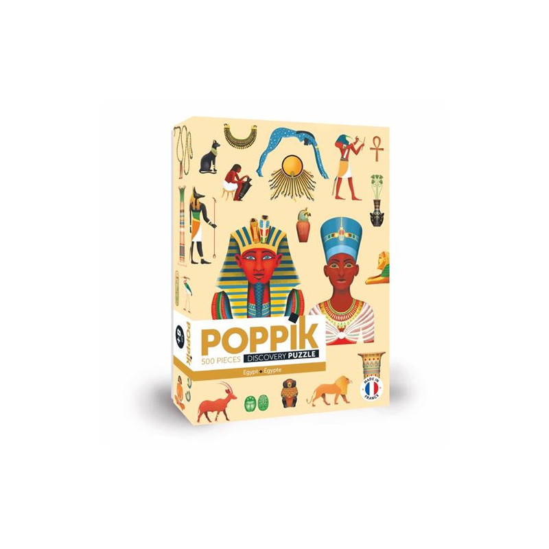 Puzzle éducatif 500 pièces Poppik Egypte