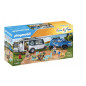 Playmobil Family Fun 71423 Famille avec voiture et caravane