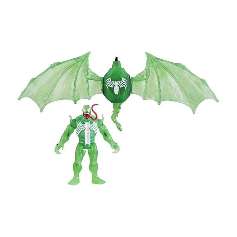Coffret Green Symbiote Hydro-Ailes, figurine de 10 cm avec véhicule, jouets de super-héros pour enfants a partir de 4 ans