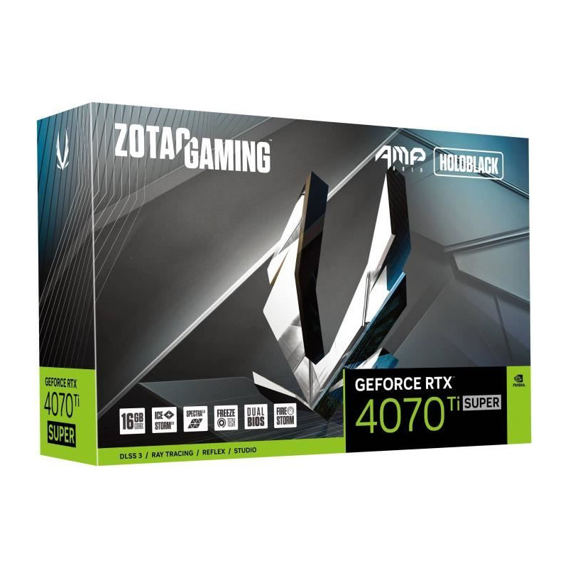 ZOTAC - Carte Graphique - Nvidia GeForce RTX 4070 Ti Super Amp Holo 16Go