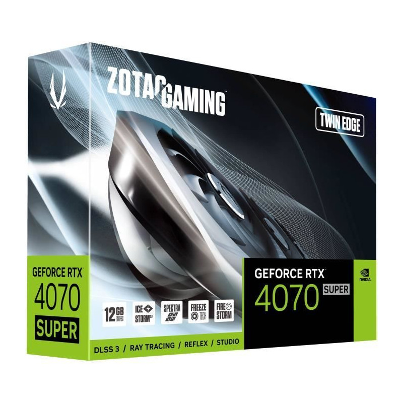 ZOTAC - Carte Graphique - GeForce RTX 4070 Super Twin Edge 12Go