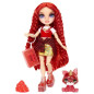 Rainbow High Poupée Mannequin avec Kit de Slime et Animal de Compagnie - Ruby (Rouge) - Poupée Pailletée 28 cm avec Kit de Sl