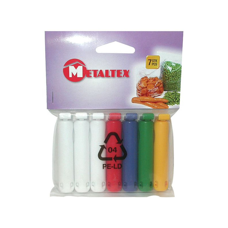 METALTEX 7 pinces pour sachets plast. 6cm METALTEX - 29560510080