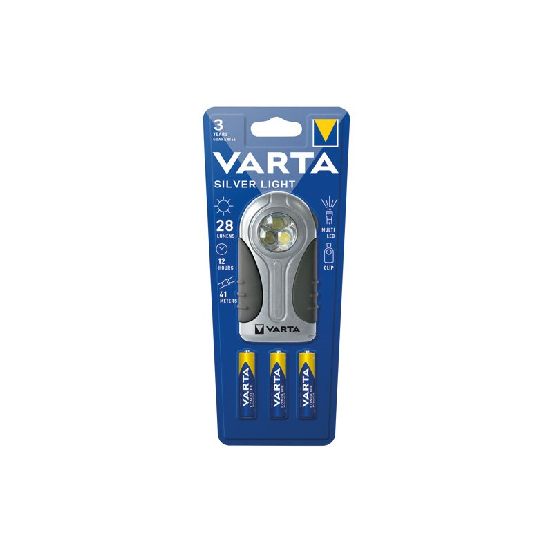Varta BOITIER PLAT LED SILVER LIGHT 3XLR03 B VARTA - 16647101421