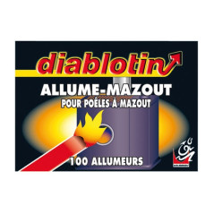 DIABLOTIN DIABLOTIN ALLUME MAZOUT BTE 100  ALUM2 DIABLOTIN - ALUM2