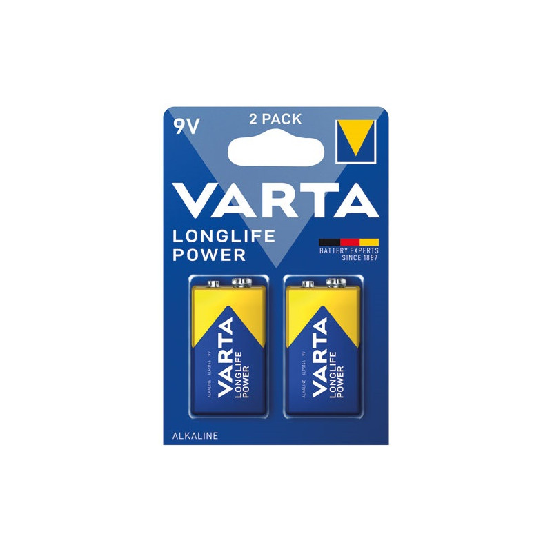 Varta PILES LONGLIFE POWER 6LR61 BL2 VARTA - 4922121412