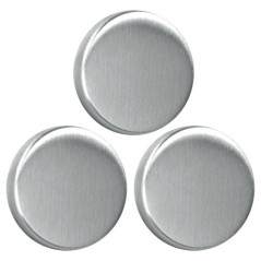 METALTEX 3 magnets adh. ronds inox brossé Ø 3,5cm METALTEX - 29550610080