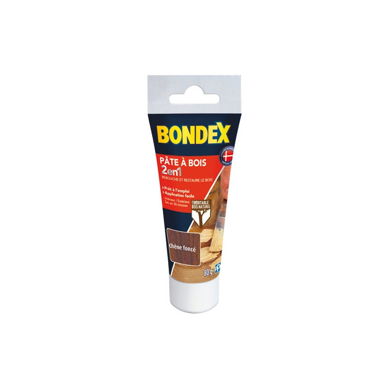 BONDEX PATE A BOIS CHENE FONCE TUBE 80GR BONDEX - 420478
