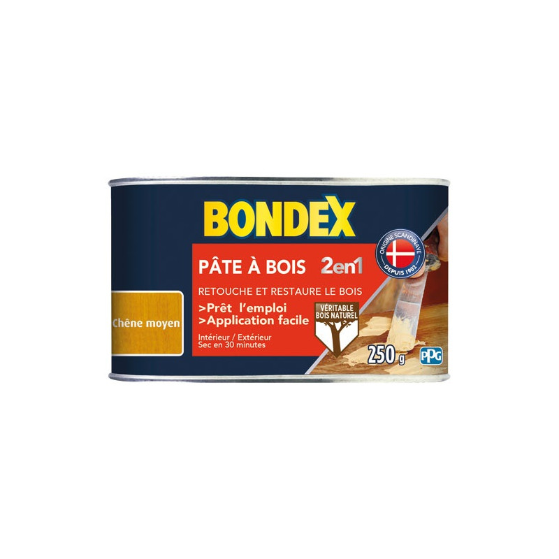 BONDEX PATE A BOIS CHENE MOYEN 250GR BONDEX - 420484