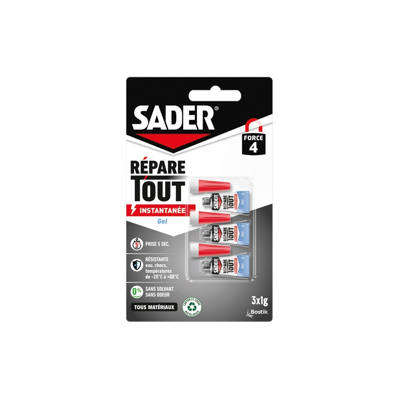 SADER SADER REPARE TOUT GLUE GEL 3X1G SADER - 30621529