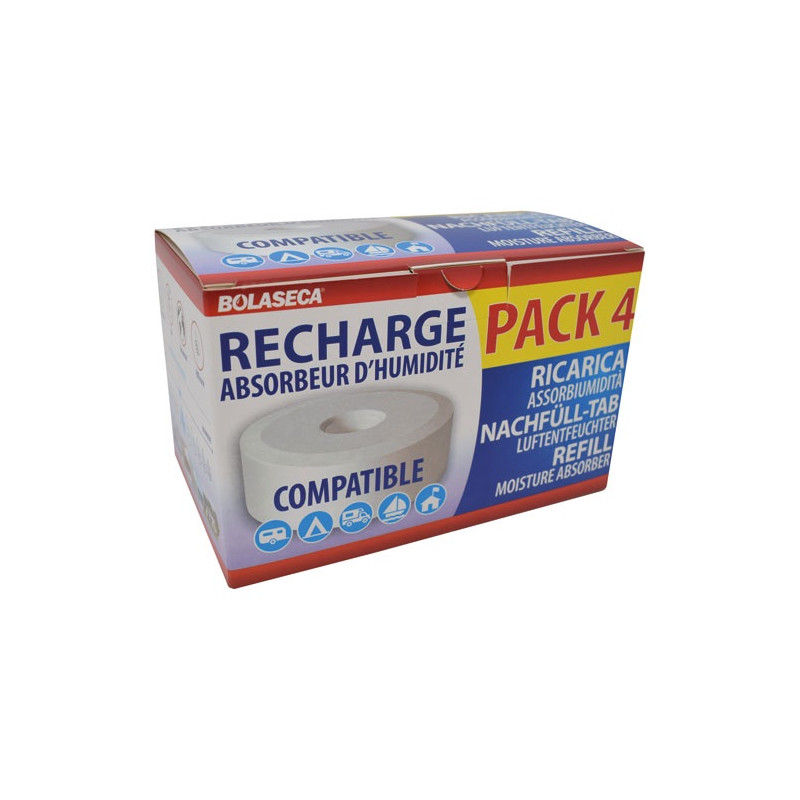 RECHARGE ABSORBEUR HUMIDITE 4X425G BOLASECA - 11166701