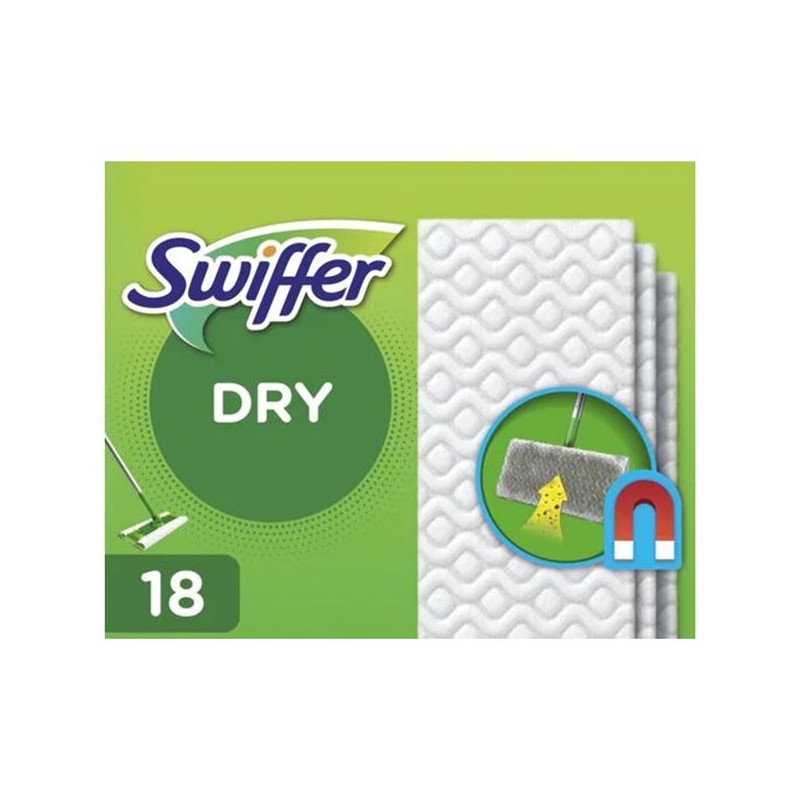 SWIFFER LINGETTE SECHE SOL SWIFFER DRY X 18 SWIFFER - D 710525