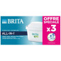 Pack de 3 Cartouches filtres à eau Brita Maxtra Pro All in 1 1051530 Blanc