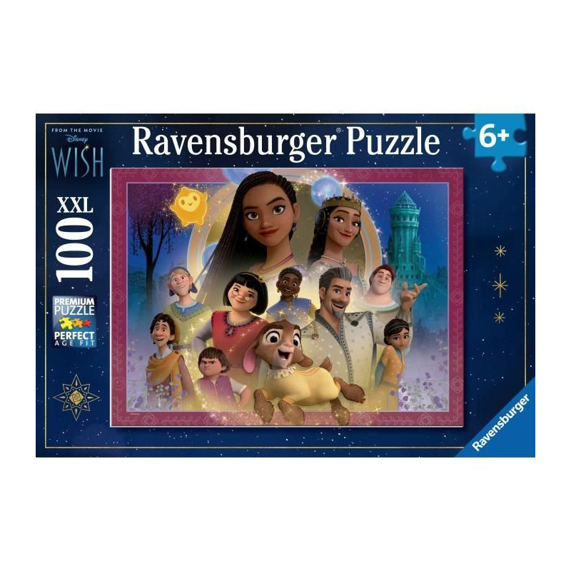 Ravensburger-Puzzle 100 pieces XXL - Le royaume des souhaits / Disney Wish-4005555010487-A partir de 6 ans