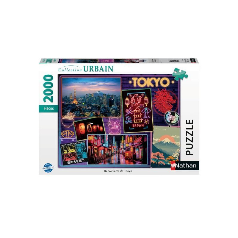 Nathan-Puzzle 2000 pieces - Découverte de Tokyo-4005555010913-A partir de 14 ans