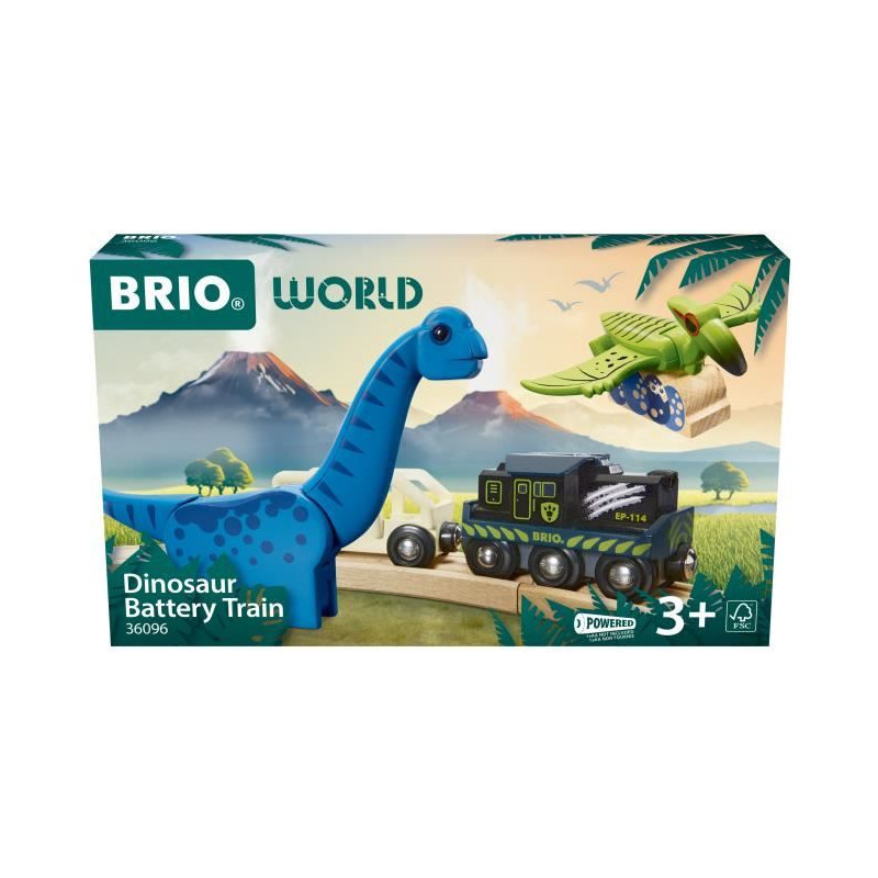 BRIO Train a piles Dinosaure-7312350360967-A partir de 3 ans