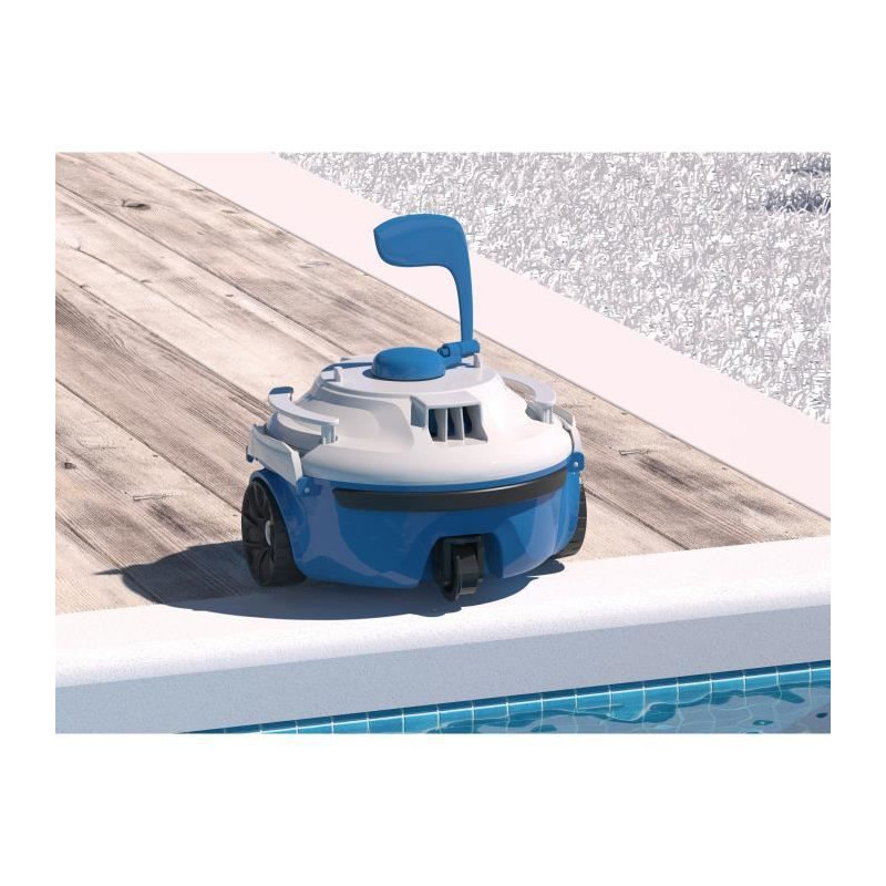 Robot de piscine sur batterie Guppy - Bestway 26x26x18cm Blanc