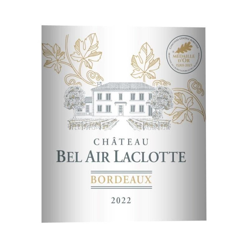 Château Bel Air Laclotte 2022 Bordeaux - Vin rouge de Bordeaux