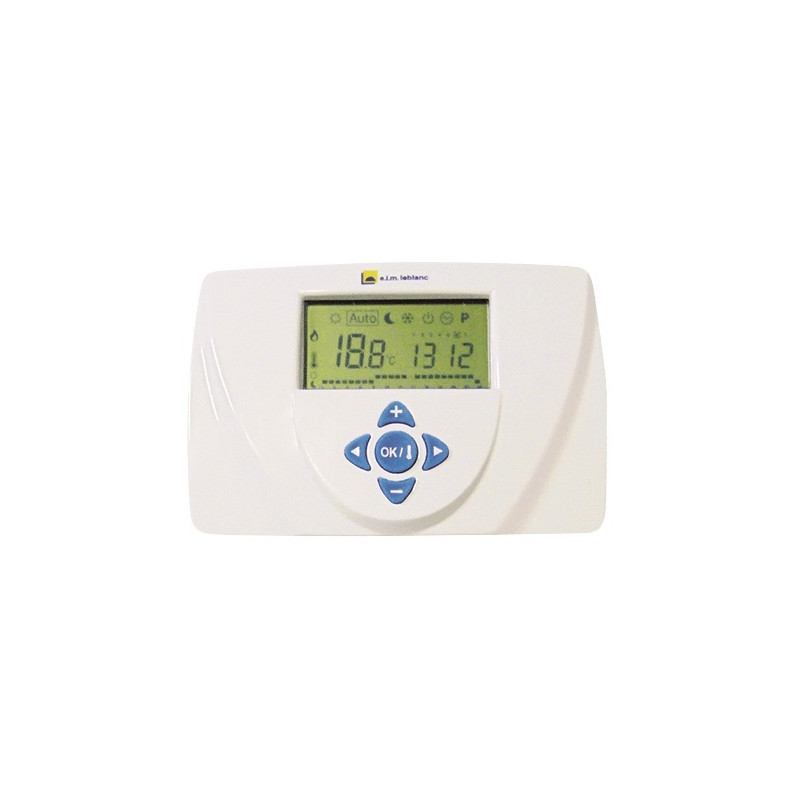 Thermostat d’ambiance sans fil programmation hebdomadaire TRL 7.26 RF ELM LEBLANC 7716780150