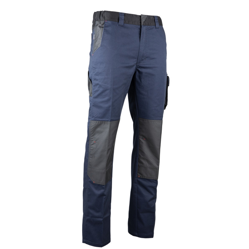 Pantalon de travail HERCULE multipoches bleu foncé gris foncé T40 LMA LEBEURRE 1822 T40