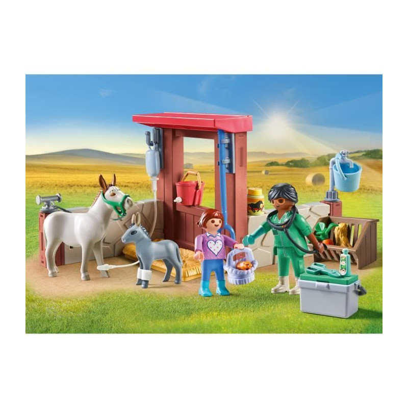 PLAYMOBIL 71471 Vétérinaire avec animaux de la ferme