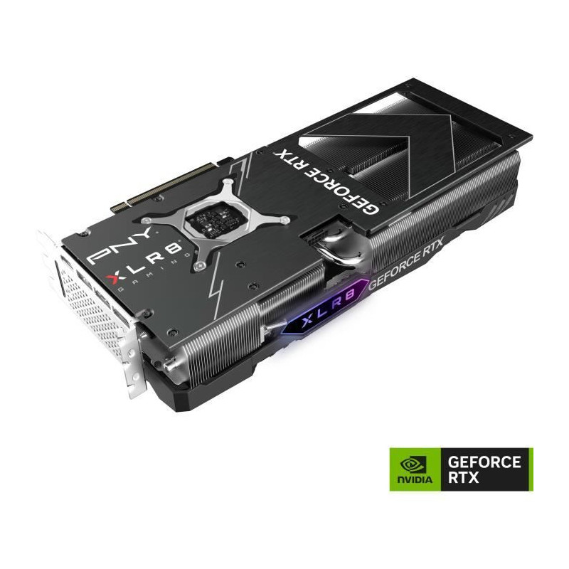 PNY - Carte graphique - GeForce™ RTX 4070 Ti SUPER™ 16GB XLR8 Gaming VERTO™ EPIC-X RGB™ Overclocked Triple Fan DLSS 3