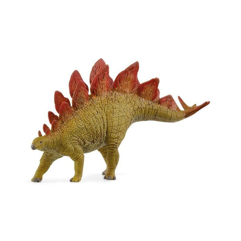 Stégosaure, figurine avec détails réalistes, jouet dinosaure inspirant l'imagination pour enfants des 4 ans, 5 x 20 x 10 cm -