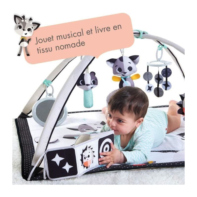 Tapis d'éveil Bébé Musical - TINY LOVE - Collection Black & White - Des la naissance - 93 x 85 x 49 cm