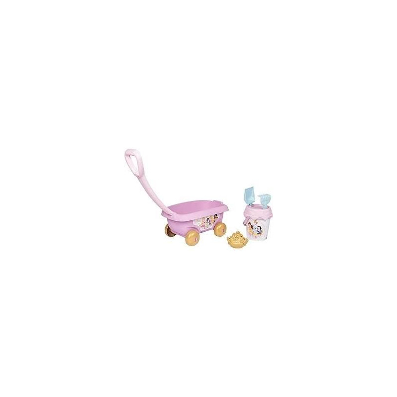 Smoby - Disney Princesses - Chariot de plage avec seau +accessoires -