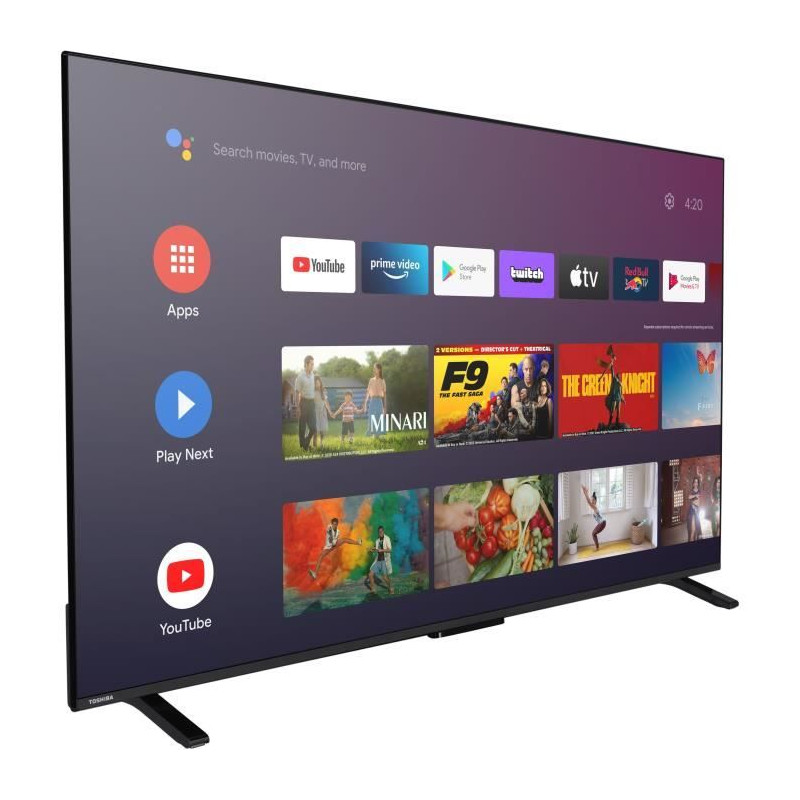 TV LED - TOSHIBA - 65UA2363DG - 65'' (164 cm) - 4K UHD 3840x2160 - Dolby Vision - Smart TV Android - 3xHDMI