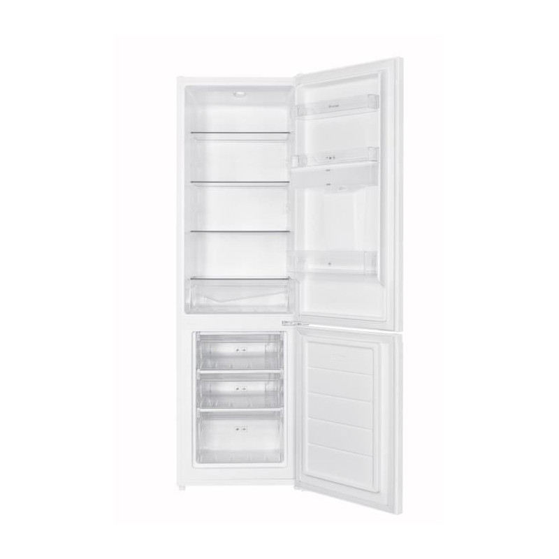 Réfrigérateur combiné BRANDT BC8027EWD - 2 portes - 260L - L55 cm - Blanc
