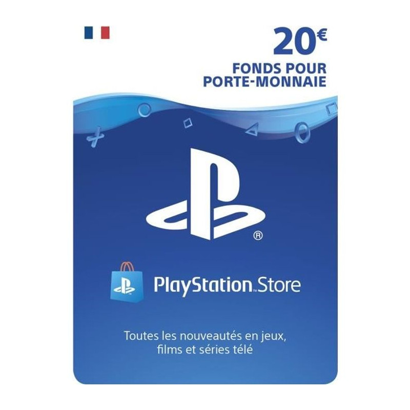Carte cadeau de 20€ a utiliser sur le PlayStation Store