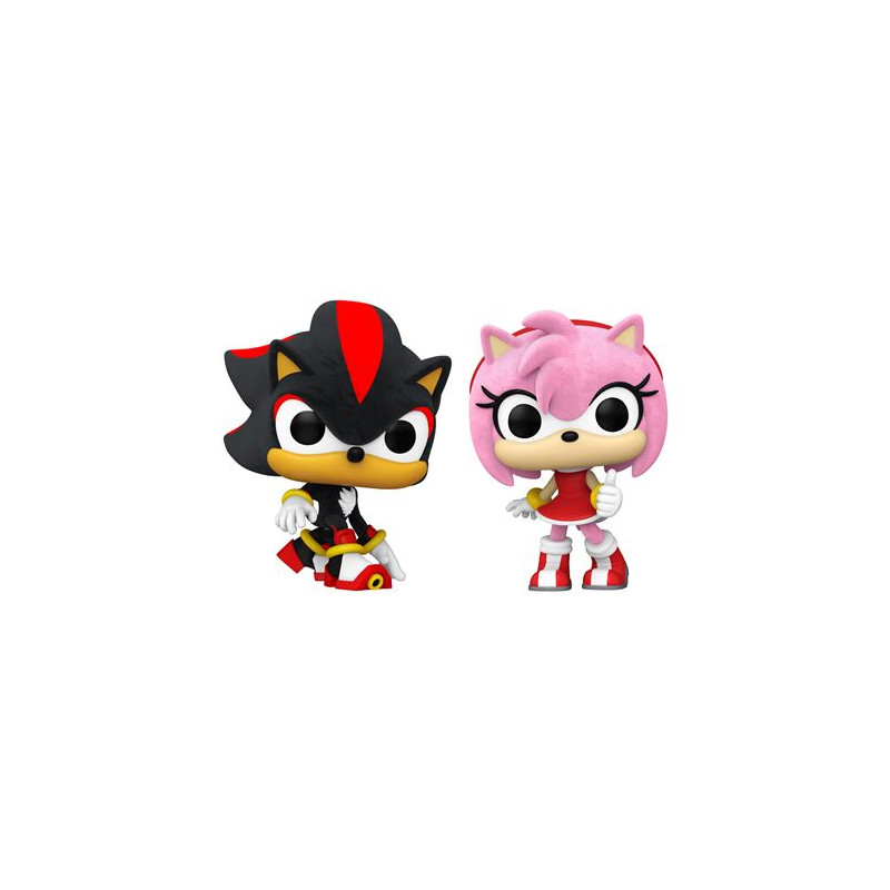Pack 2 figurines Funko Pop Games Sonic Shadow et Amy Rose