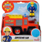 Mini véhicule Sam le Pompier - SILVERTORN - Camion Jupiter - Figurine articulée incluse - A partir de 3 ans